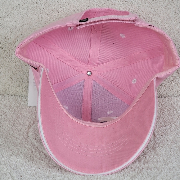 Costa Rica Pink Embroidered Patriotic Ball Cap By Mega Sport NEW - Picture 7 of 11